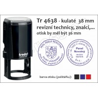 Trodat 4638,  průměr 38mm